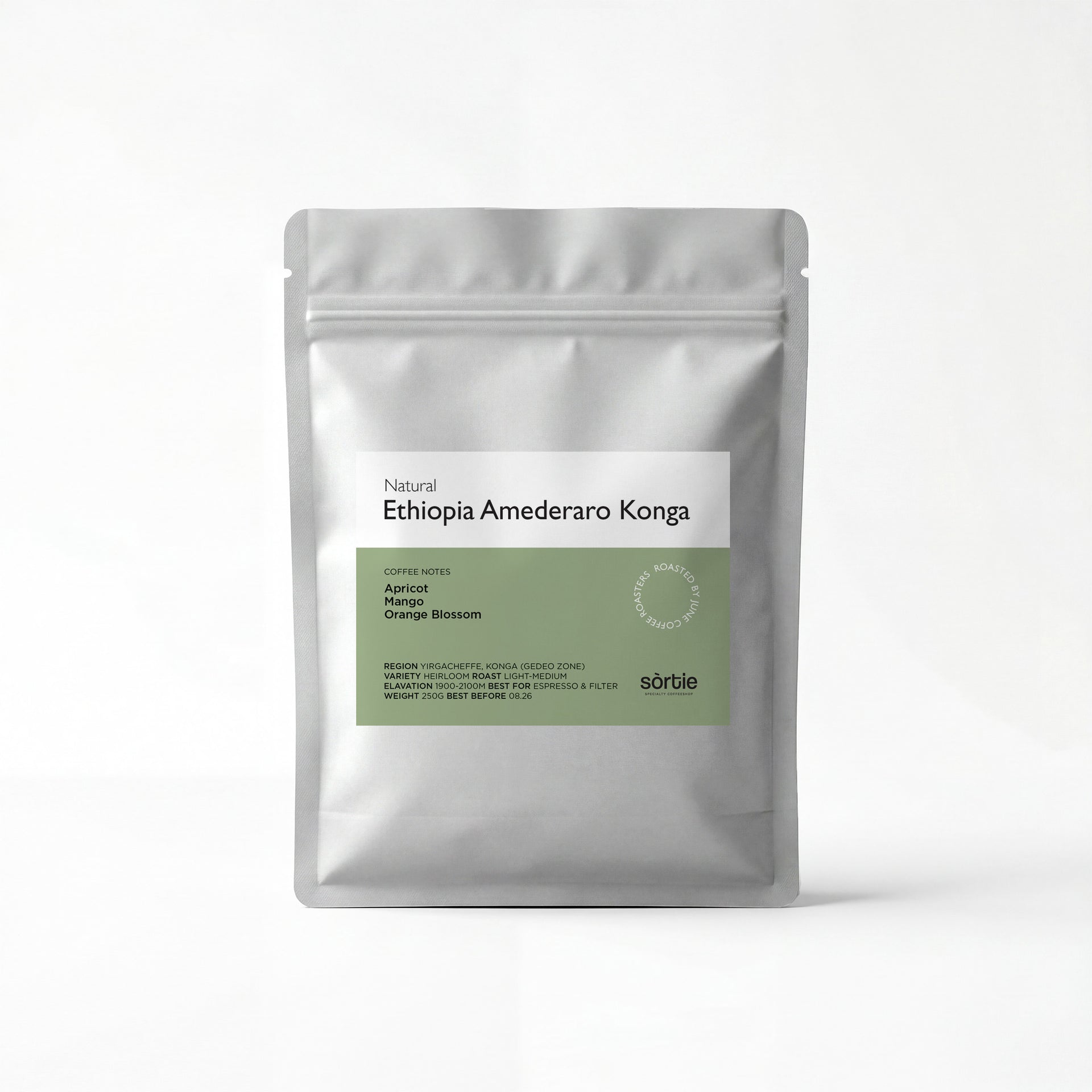 Ethiopia amederaro kongo specialty coffee beans from Sortie best coffee shop in Thessaloniki